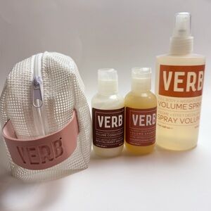VERB Hair Kit NWT Shampoo, conditioner and volume spray